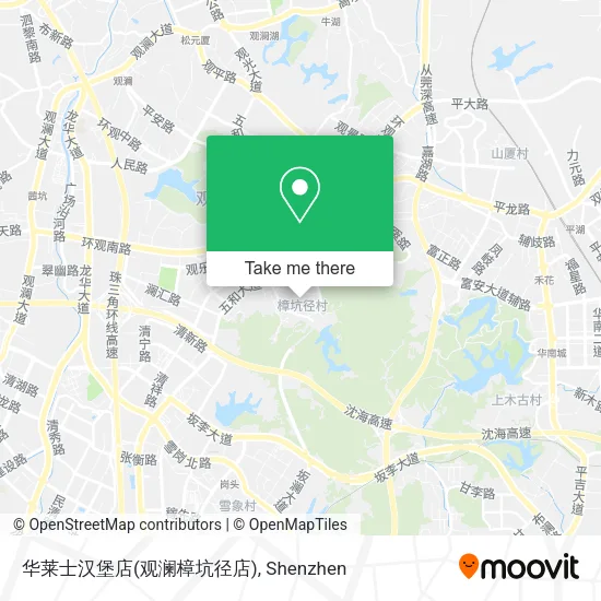 华莱士汉堡店(观澜樟坑径店) map