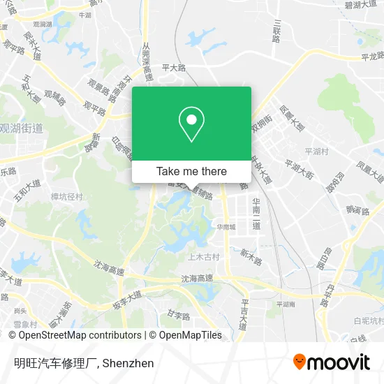 明旺汽车修理厂 map