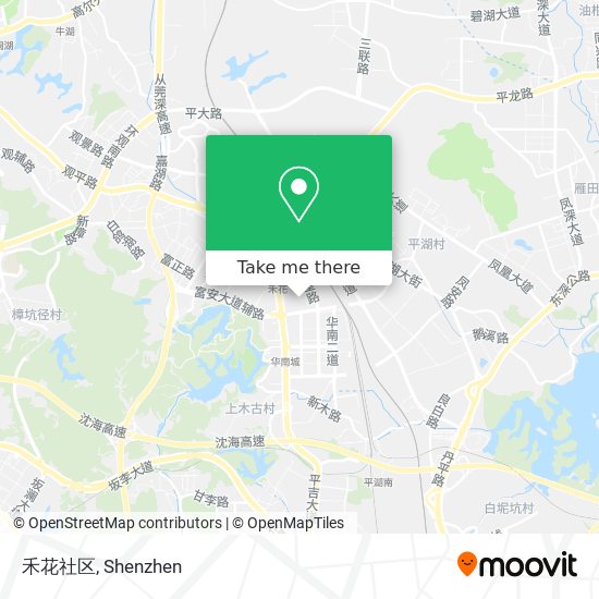 禾花社区 map