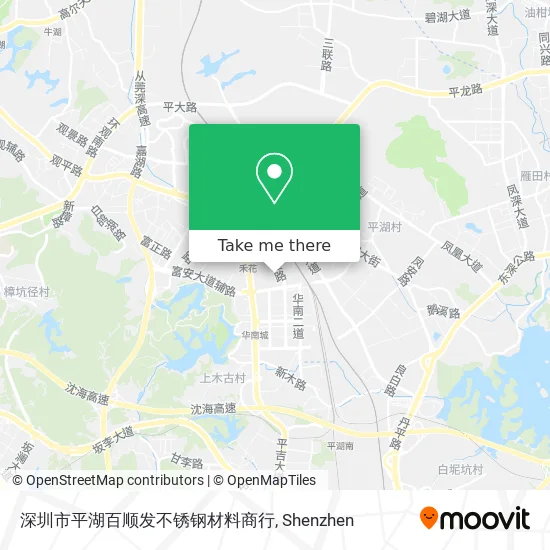 深圳市平湖百顺发不锈钢材料商行 map