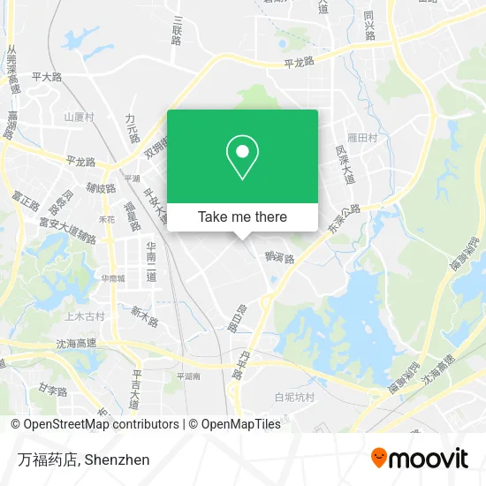 万福药店 map