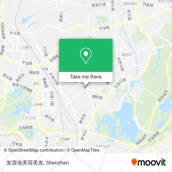 发源地美容美发 map