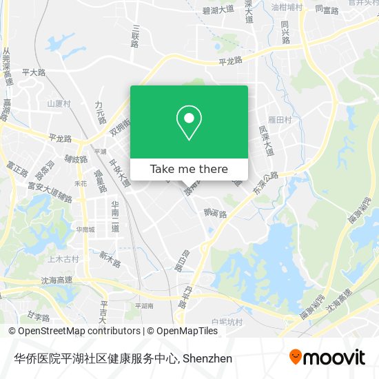 华侨医院平湖社区健康服务中心 map