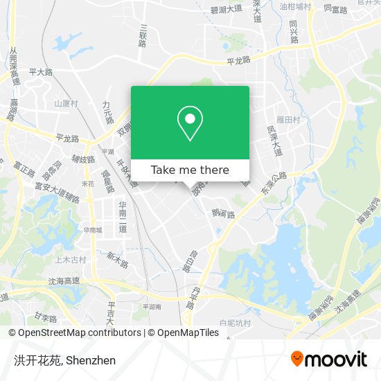 洪开花苑 map