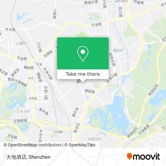大地酒店 map