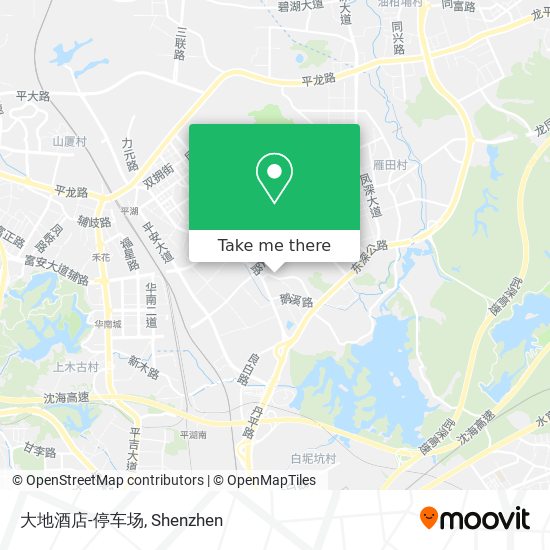 大地酒店-停车场 map