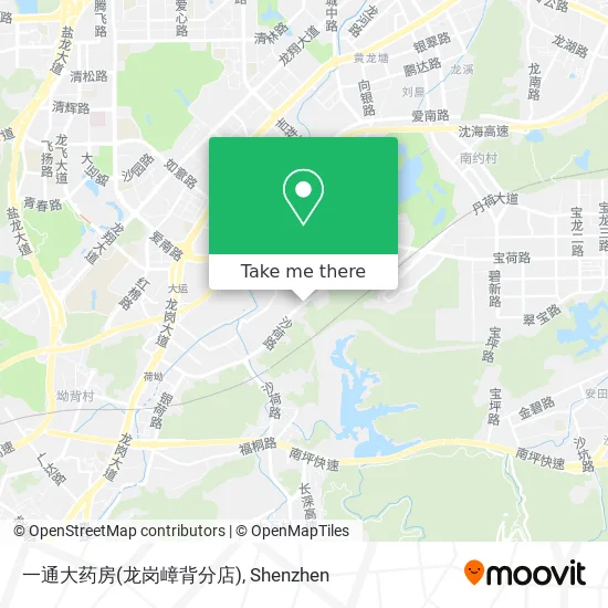一通大药房(龙岗嶂背分店) map