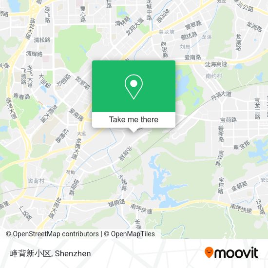 嶂背新小区 map