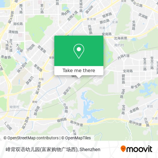 嶂背双语幼儿园(富家购物广场西) map
