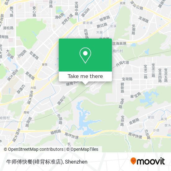 牛师傅快餐(嶂背标准店) map