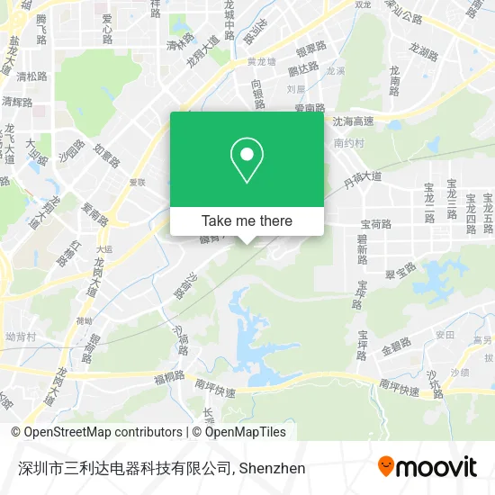 深圳市三利达电器科技有限公司 map