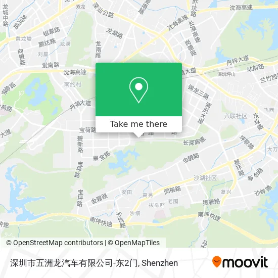 深圳市五洲龙汽车有限公司-东2门 map