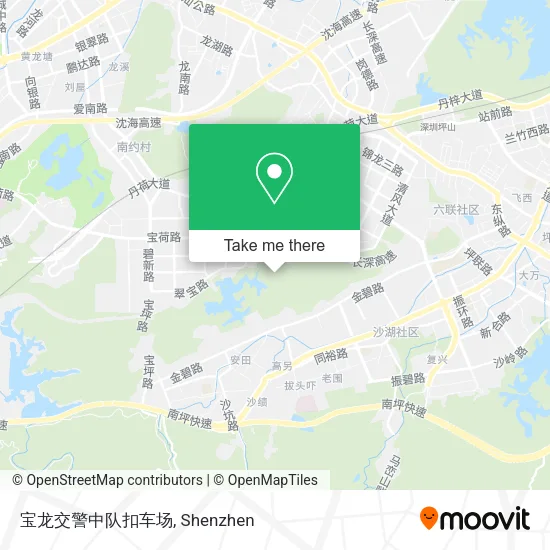 宝龙交警中队扣车场 map