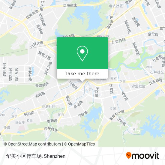 华美小区停车场 map