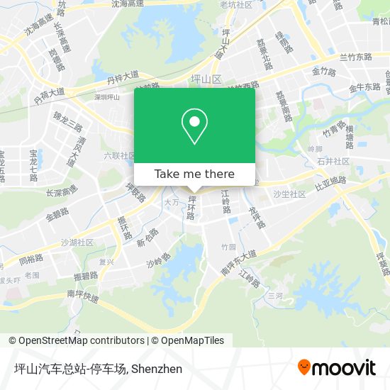 坪山汽车总站-停车场 map