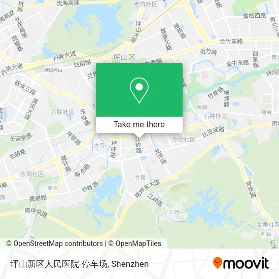 坪山新区人民医院-停车场 map