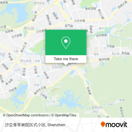 沙坣青草林院区式小区 map