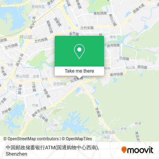 中国邮政储蓄银行ATM(国通购物中心西南) map