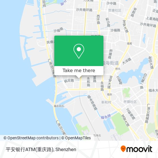 平安银行ATM(重庆路) map