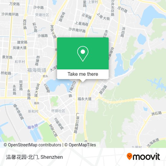 温馨花园-北门 map