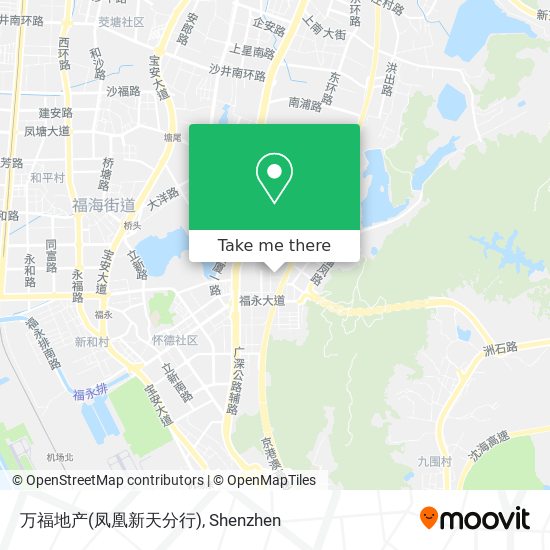 万福地产(凤凰新天分行) map