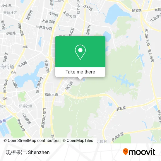 现榨果汁 map