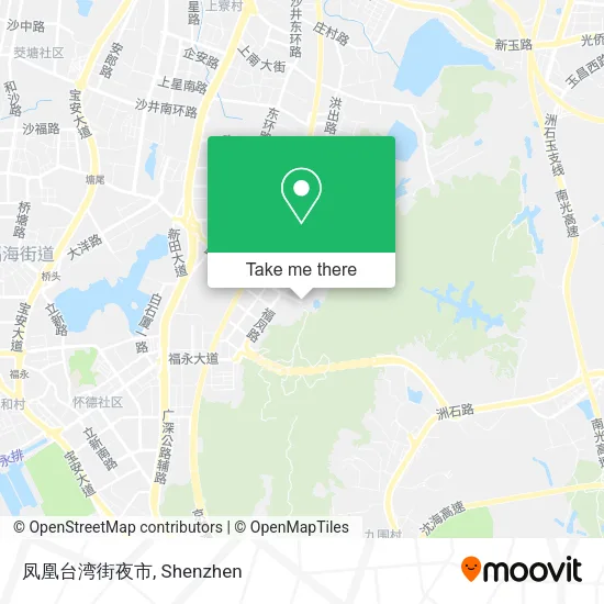 凤凰台湾街夜市 map