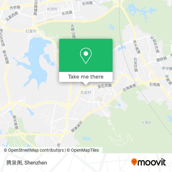 腾泉阁 map