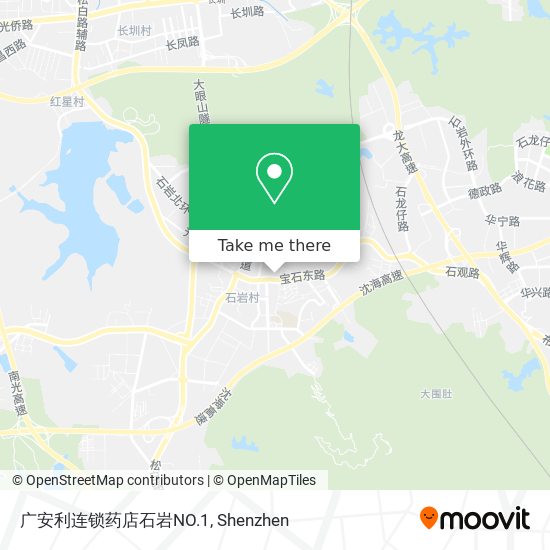 广安利连锁药店石岩NO.1 map