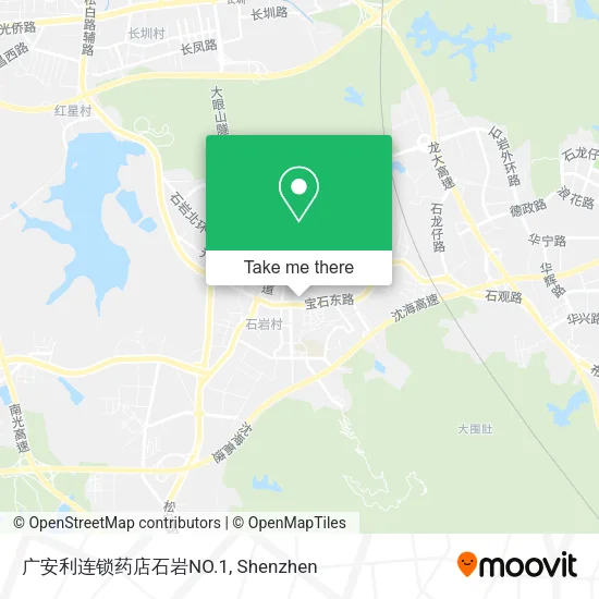 广安利连锁药店石岩NO.1 map