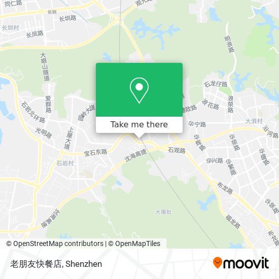 老朋友快餐店 map