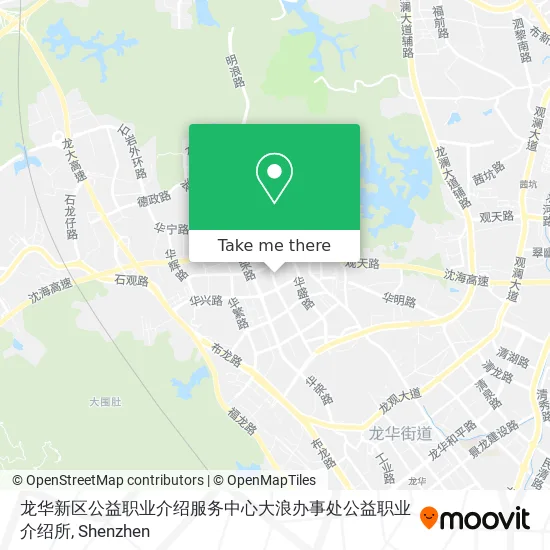 龙华新区公益职业介绍服务中心大浪办事处公益职业介绍所 map