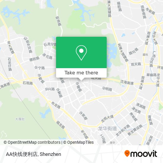 AA快线便利店 map