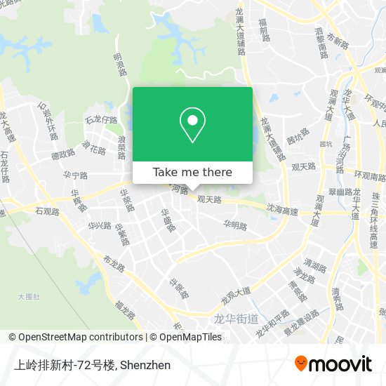 上岭排新村-72号楼 map