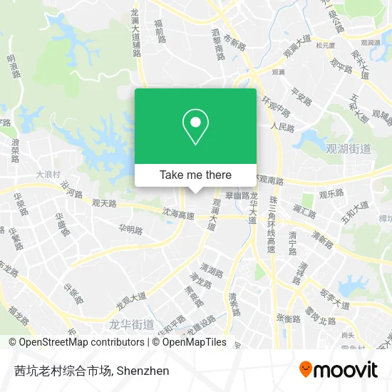 茜坑老村综合市场 map