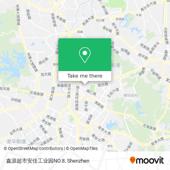 鑫源超市安佳工业园NO.8 map