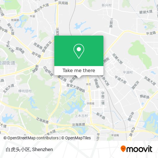 白虎头小区 map