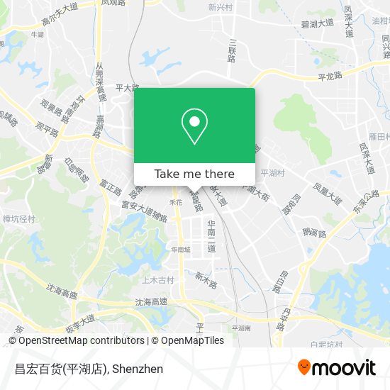 昌宏百货(平湖店) map
