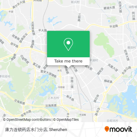 康力连锁药店水门分店 map