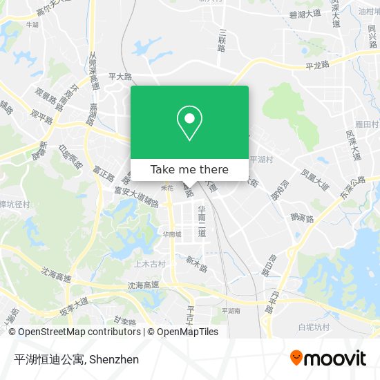 平湖恒迪公寓 map