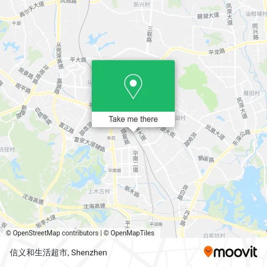 信义和生活超市 map