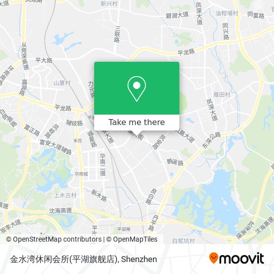 金水湾休闲会所(平湖旗舰店) map