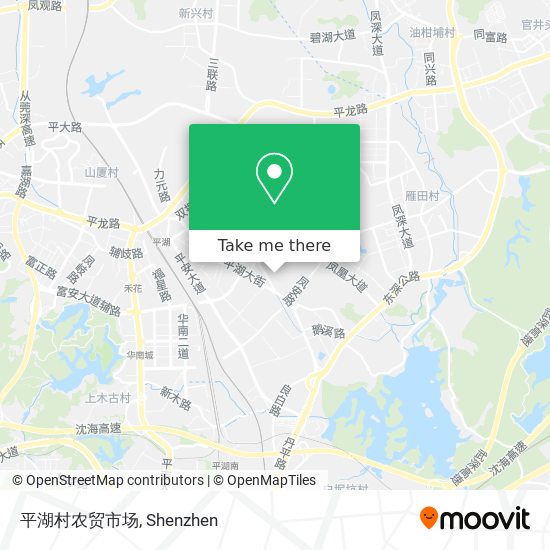 平湖村农贸市场 map