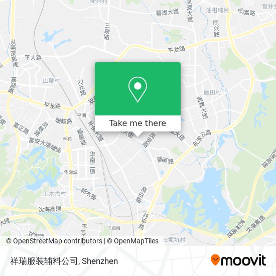 祥瑞服装辅料公司 map