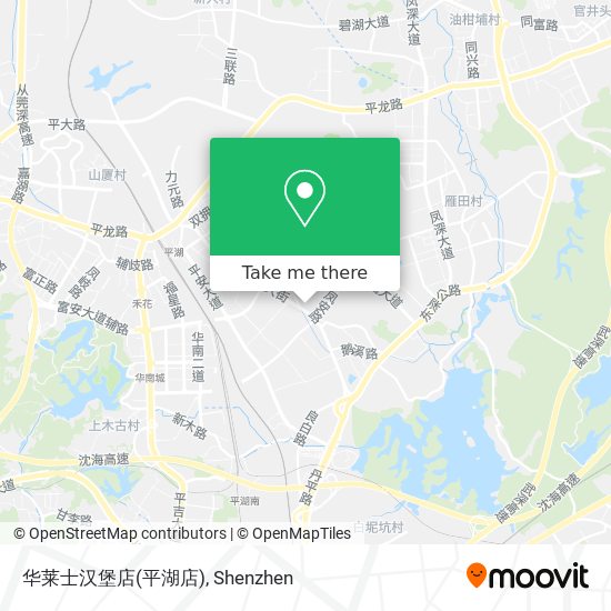 华莱士汉堡店(平湖店) map