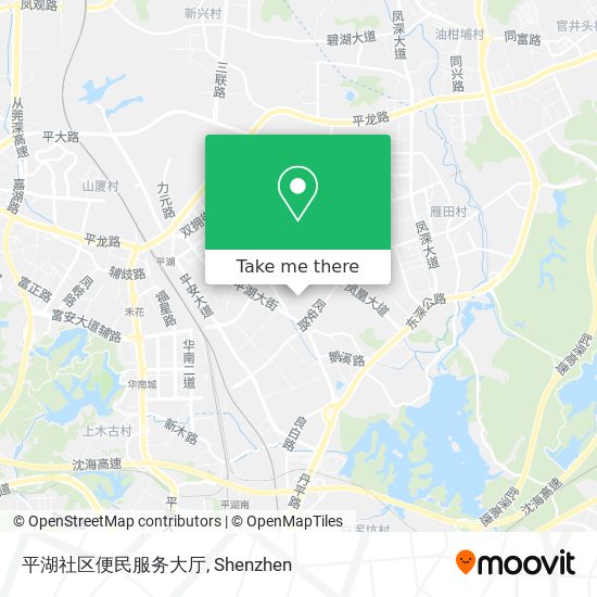 平湖社区便民服务大厅 map