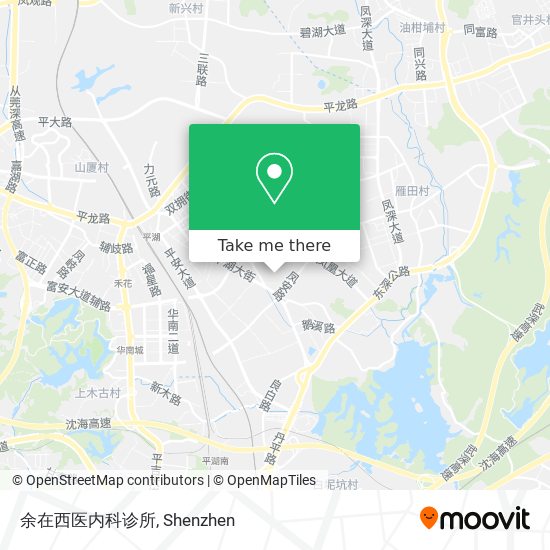 余在西医内科诊所 map