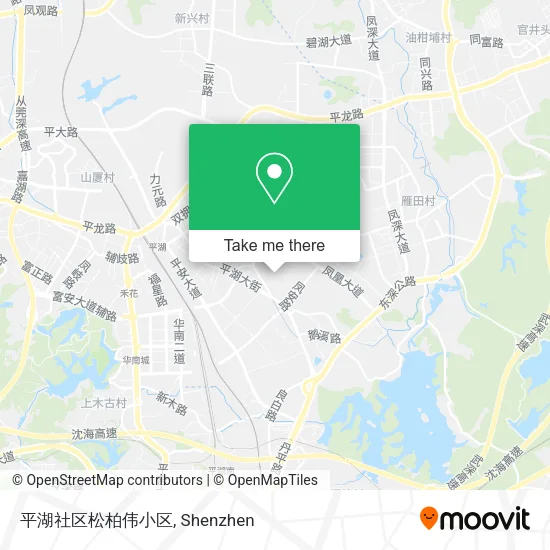 平湖社区松柏伟小区 map