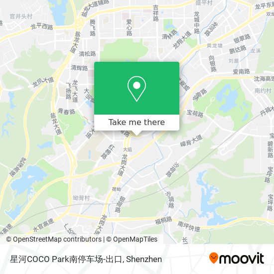星河COCO Park南停车场-出口 map