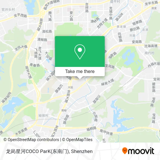 龙岗星河COCO ParK(东南门) map